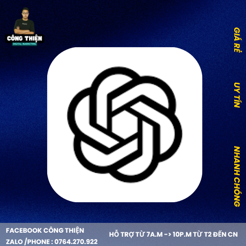 1 Tài Khoản Chat Gpt Plus Gói 1 Tháng (Acc Cấp - 1 Thiết Bị - BH Fulltime)