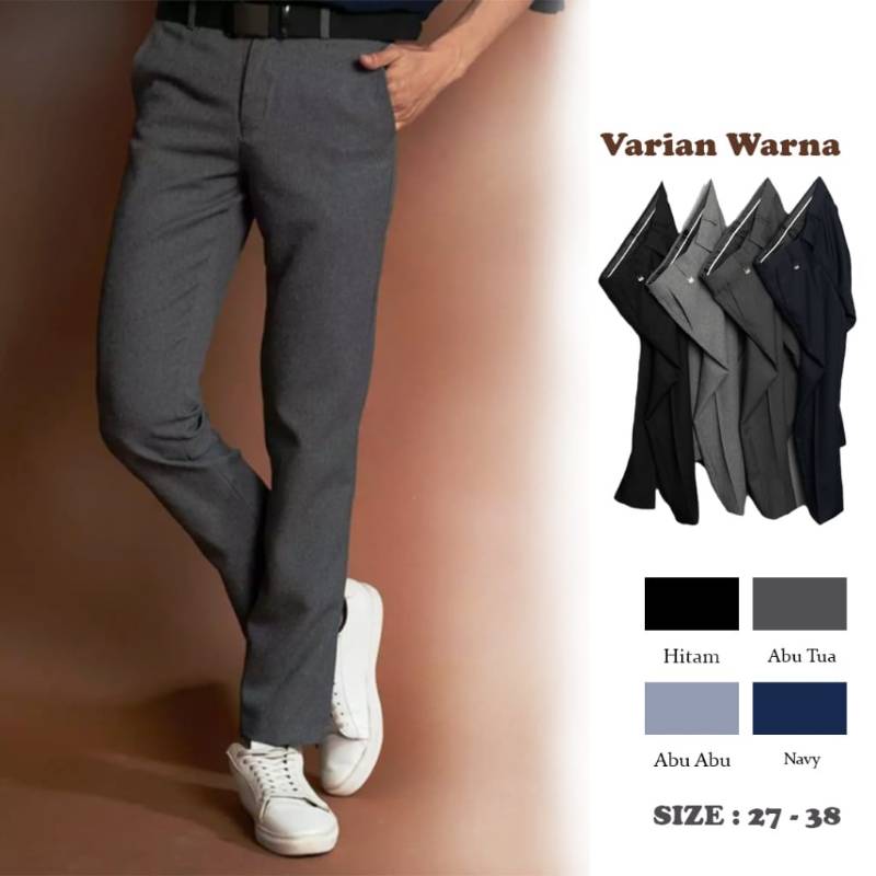 celana bahan formal slimfit