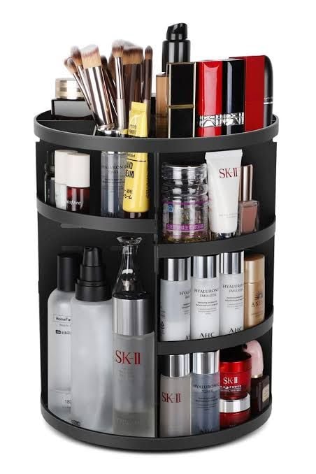 360 rotatable & stable cosmetic organizer