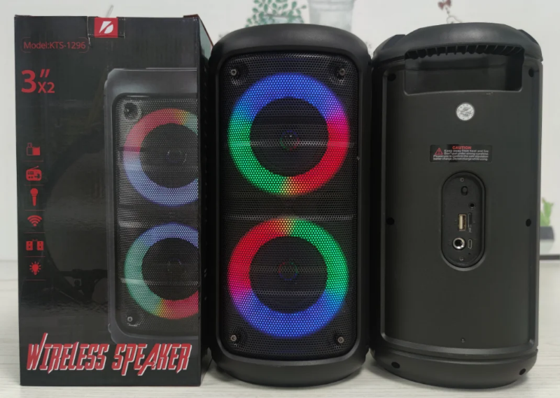 KTS-1296 RGB Dual Bluetooth Speaker