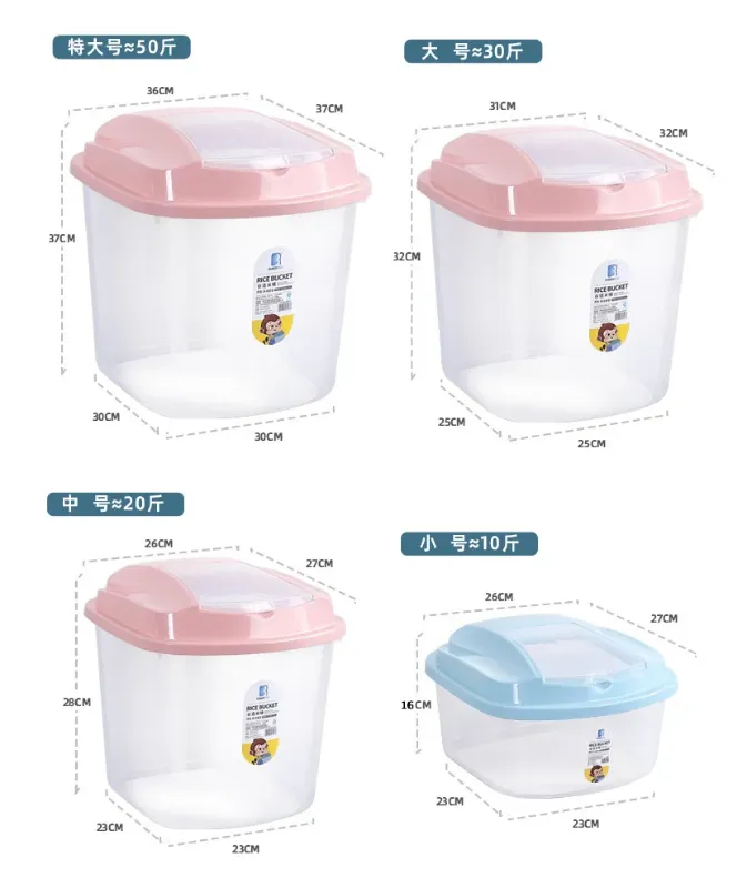 10kg Plastic Rice Bucket