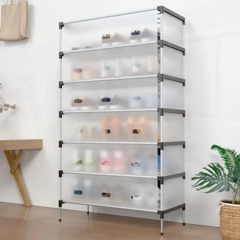 6 Layer Dustproof Shoe Rack