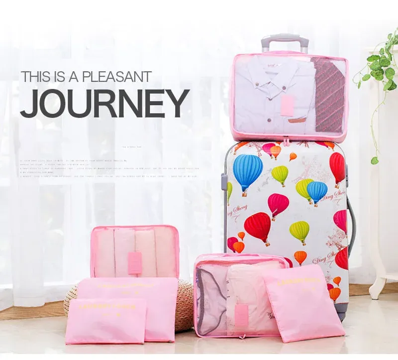 6 Pcs Travel Organizer