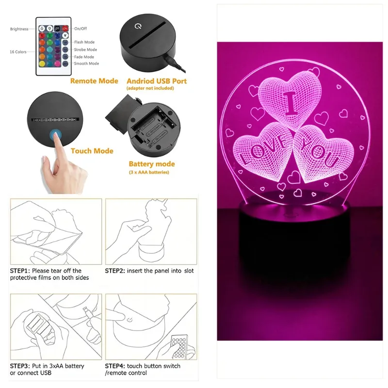 3D Night Light