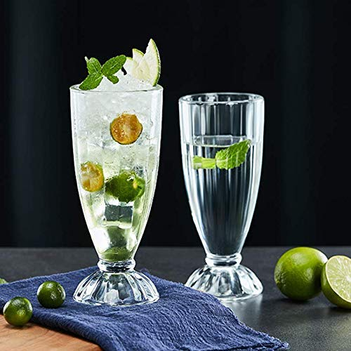 6 Pcs Glass Faluda Cup - 400ml