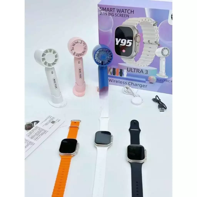 Y95 Ultra 3 Smartwatch With Electric Fan