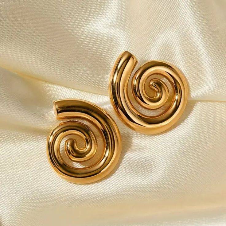 Spiral chuncky earings