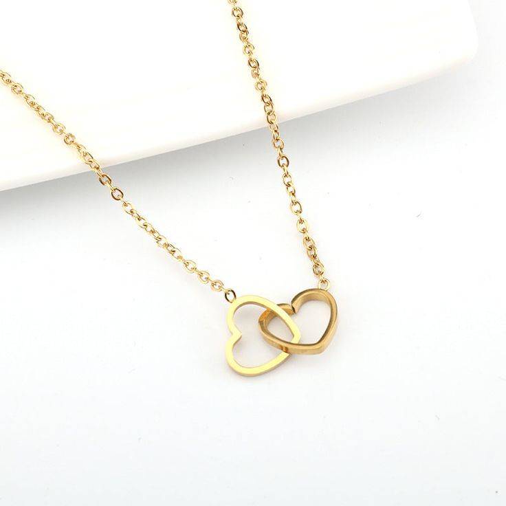 Double heart pendant
