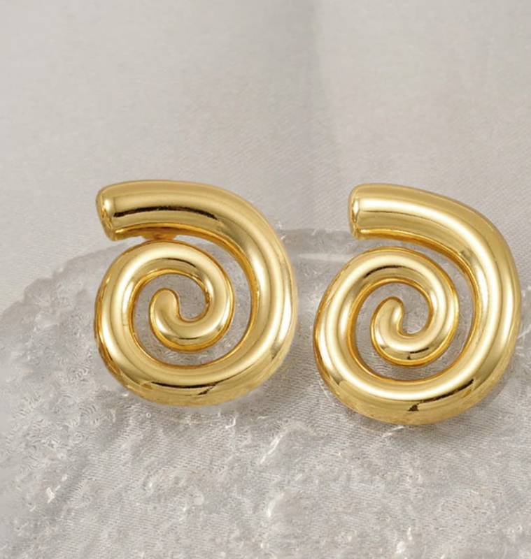 Spiral chuncky earings
