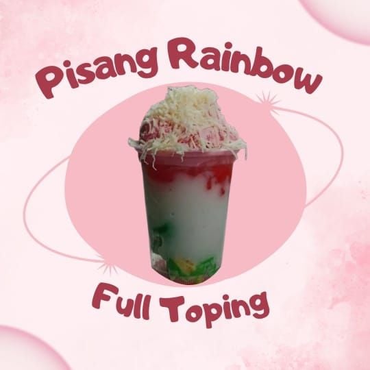 Pisang Rainbow Full Toping