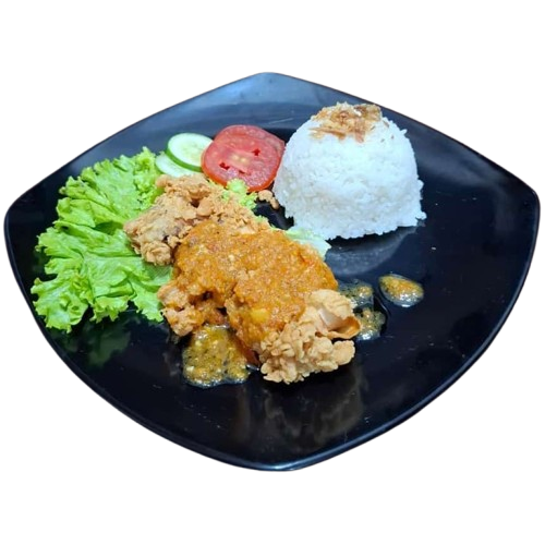 Ayam Geprek + Nasi