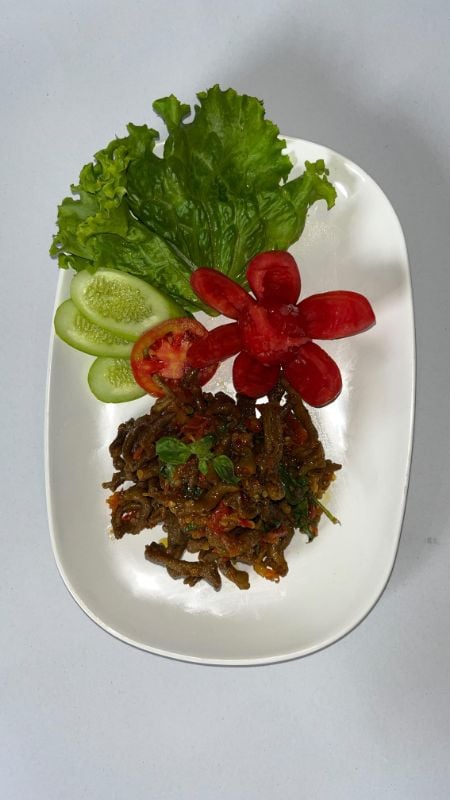 Usus Goreng Sambal Cobek (tanpa nasi)