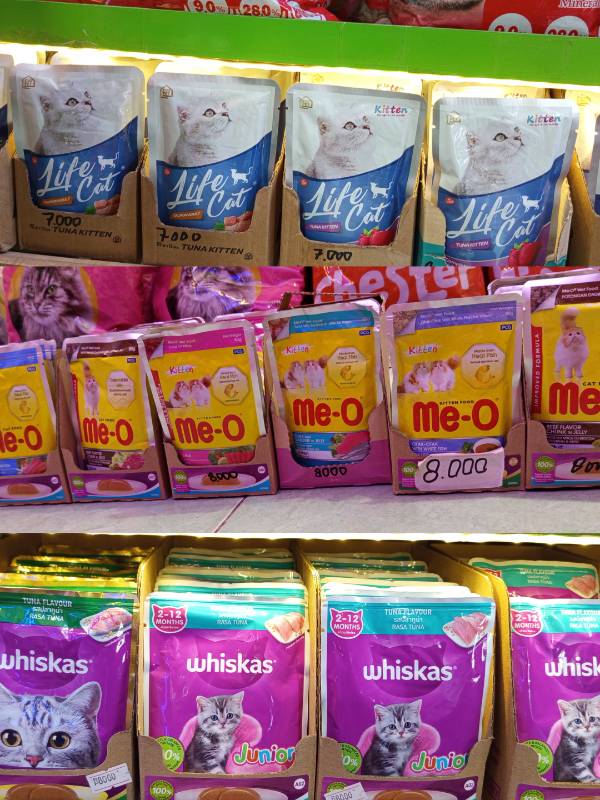 Wishkas, Meo Junior & Adult Rp. 8000