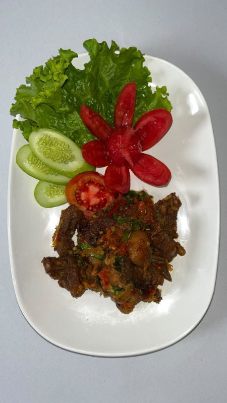 Kulit Goreng Sambal Cobek (tanpa nasi)