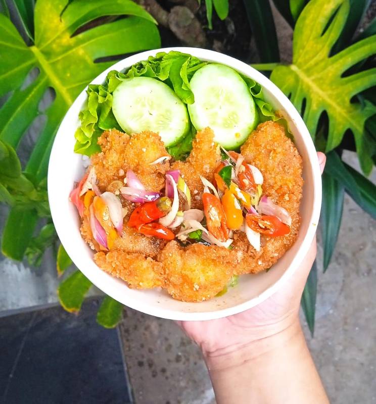 Rice Bowl Large (Chicken Katsu / Chicken Popcorn / Ayam Gunting)