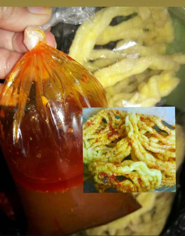 Kerupuk Mie Sangray Plus Sambel Oncom
