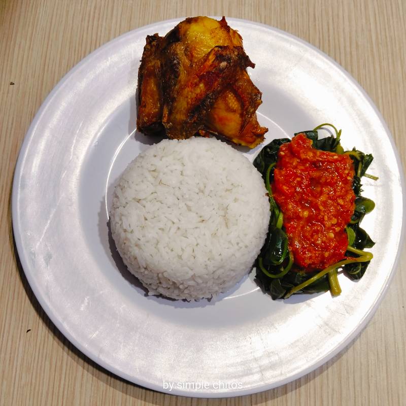 Paket Ayam Bakar/Goreng Rujak Kangkung