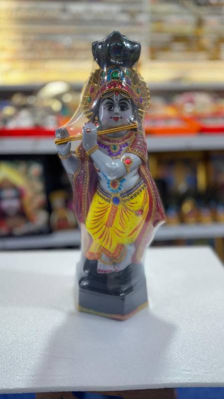 Krishna with Flute – 1.5 feet Grey