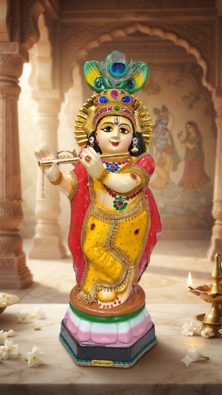 Krishna with Flute – 1.5 feet Ivory special