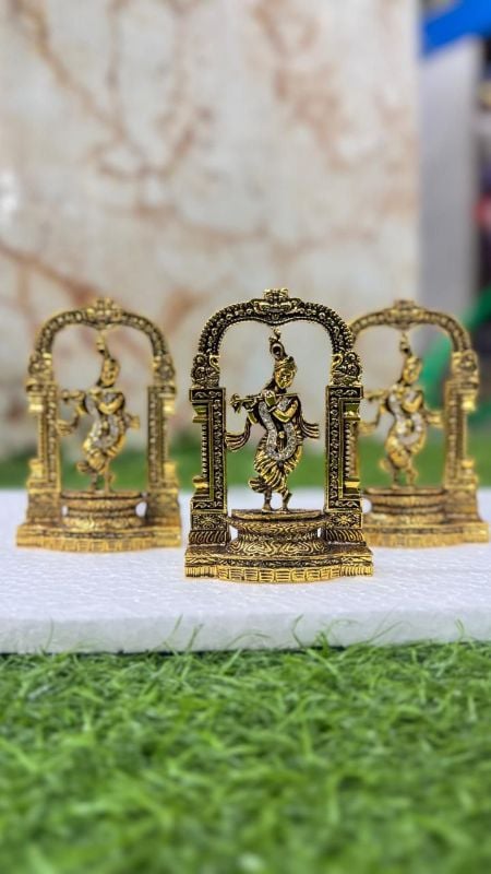 Brass Krishna with Stand