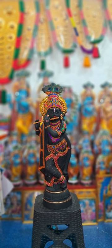 Krishna with Flute – 2.5 feet Black