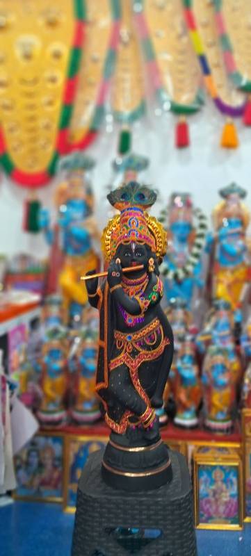 Krishna with Flute – 2.5 feet Black
