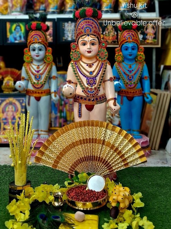 Premium Ushapooja Krishna Vishu Kani -Ivory