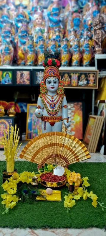 Premium Ushapooja Krishna Vishu Kani -Grey