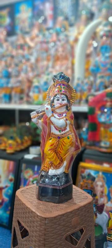 Krishna with Flute – 1.5 feet White
