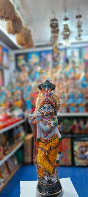 Krishna with Flute – 2.5 feet Grey