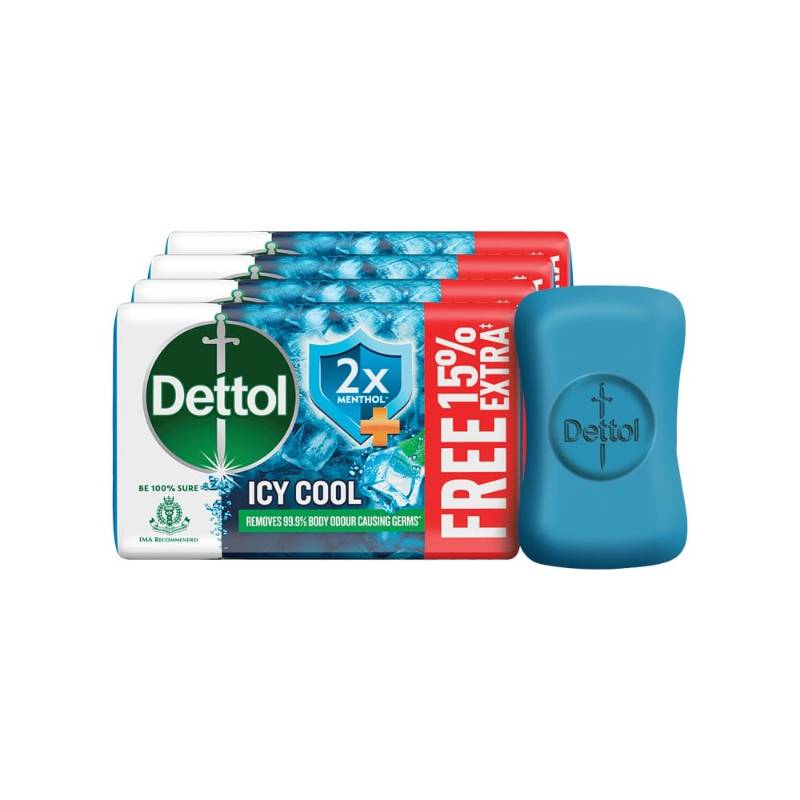 Dettol Icy Cool Bathing Soap Bar With 3x Instanse Cooling