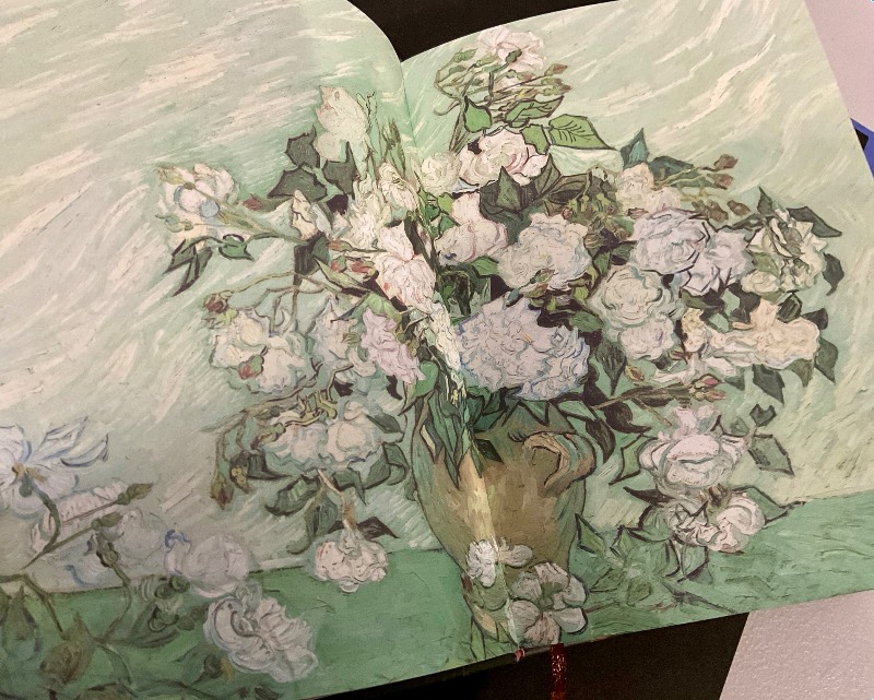 Agenda Van Gogh hojas acuarela