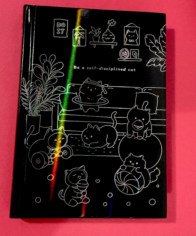 Agenda gato hojas negras