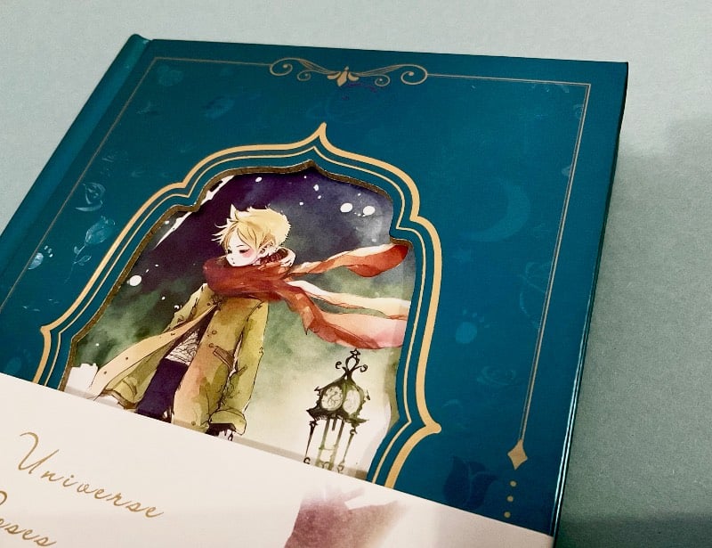 Agenda principito hojas acuarela