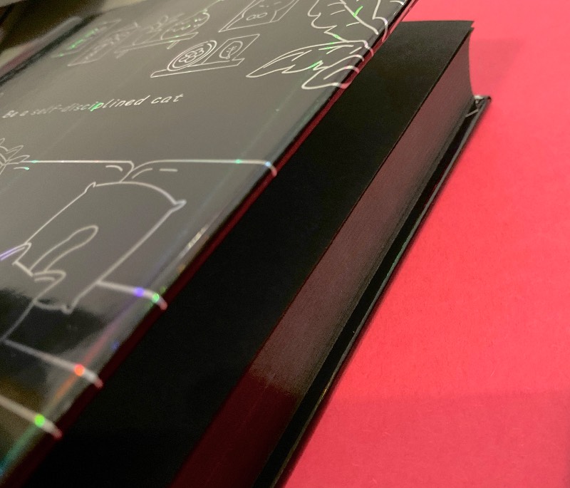 Agenda gato hojas negras