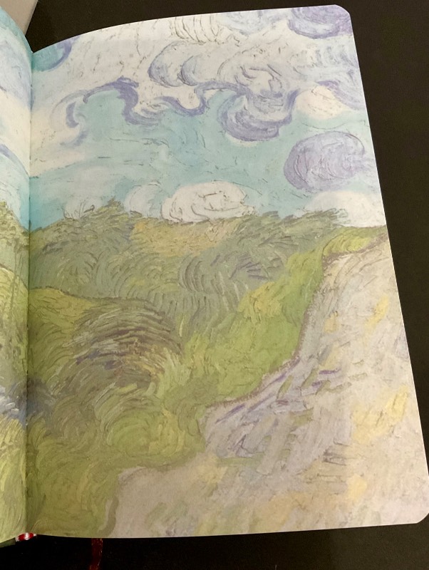 Agenda Van Gogh hojas acuarela