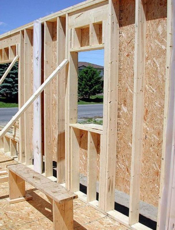 Wood frame construction