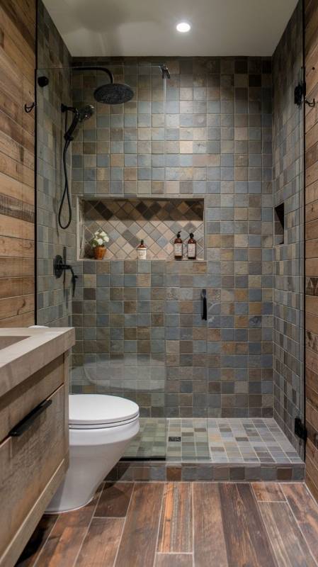 Bathrooms.