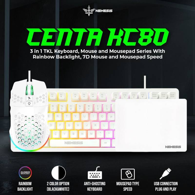 NYK KC80 KEY MOUSE MOUSEPAD GAMING