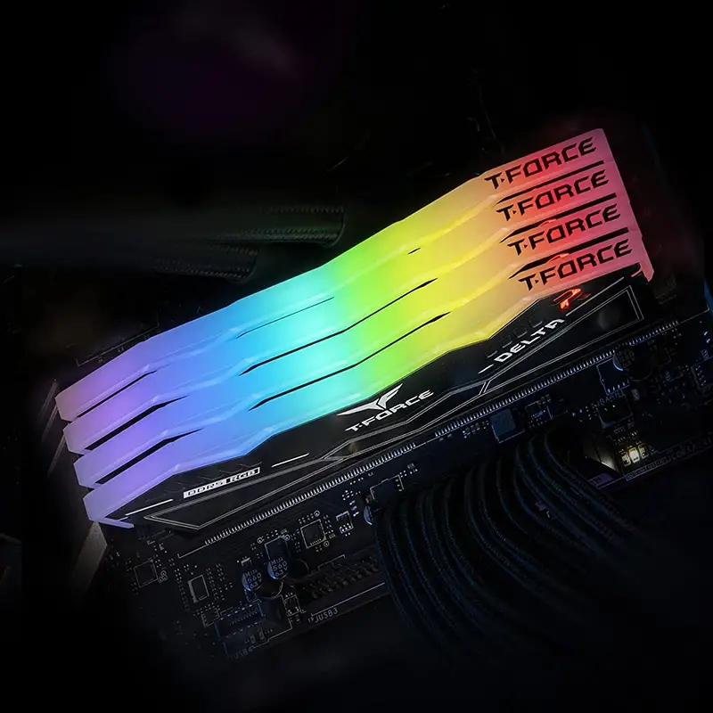 TEAM T-FORCE DELTA RGB (BLACK) DDR5 32GB (2X16GB) 6000Mhz