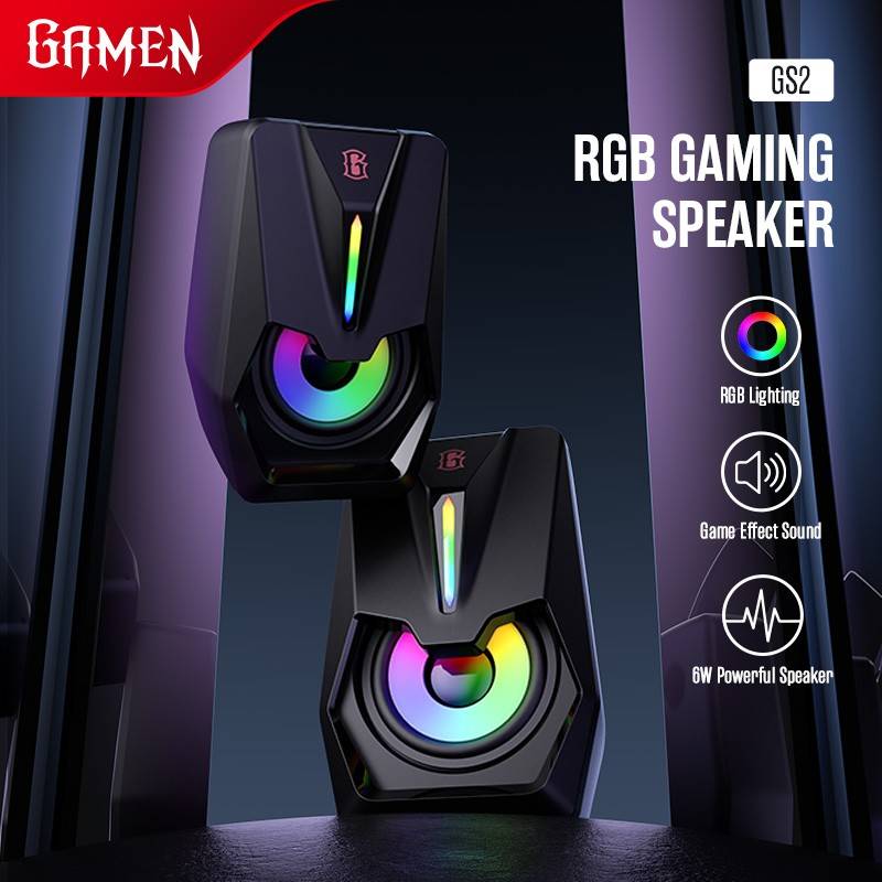 GAMEN GS2 (BLACK) Portable RGB Speaker