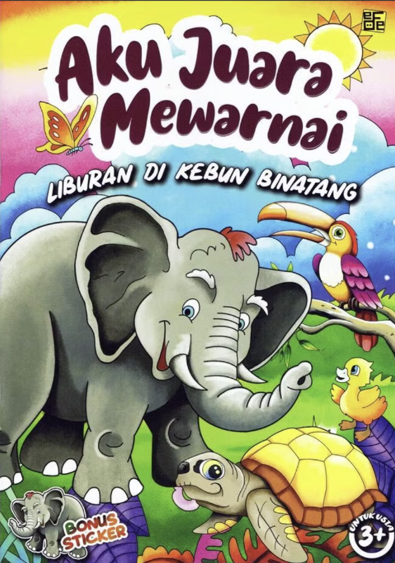 Liburan di Kebun Binatang: Aku Juara Mewarnai