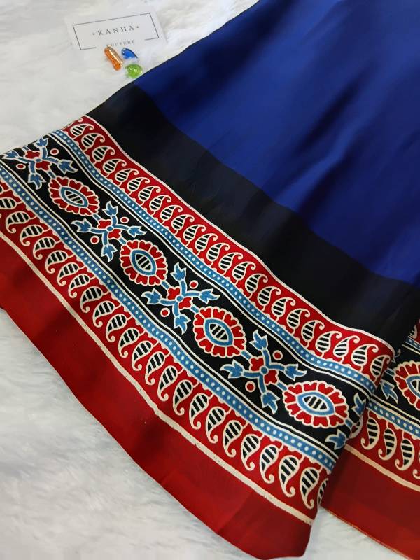 Modal Saree - Blue