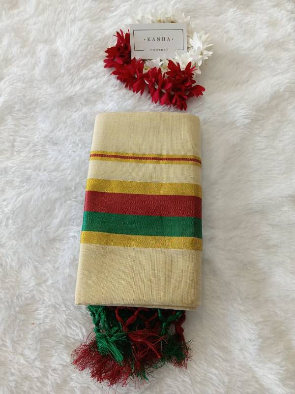 Set mund- Green-Red-Kasavu