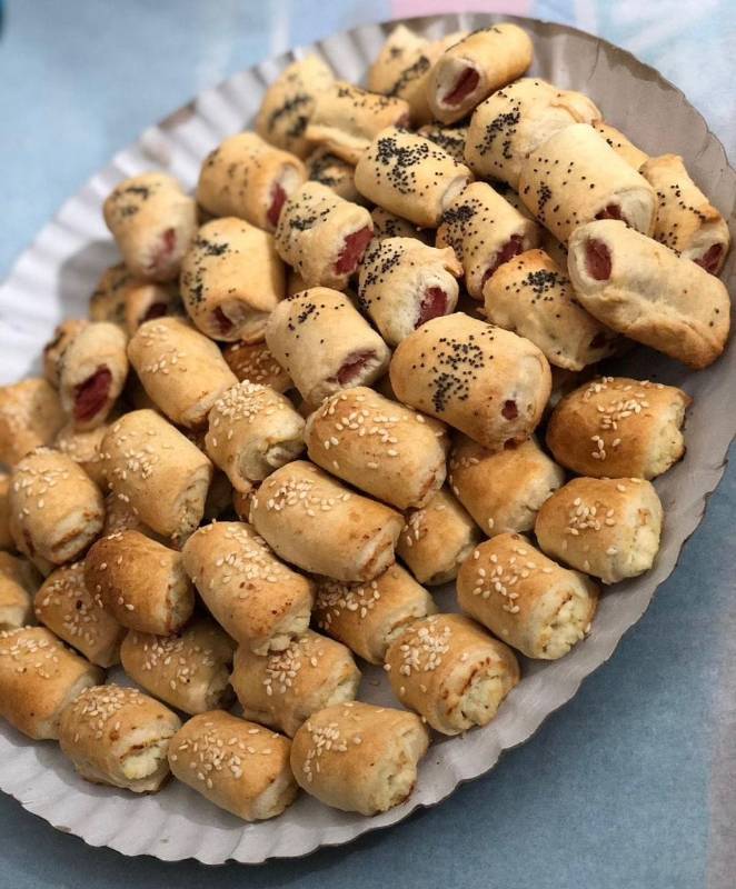 Pasapalos de Hojaldre jamon y queso