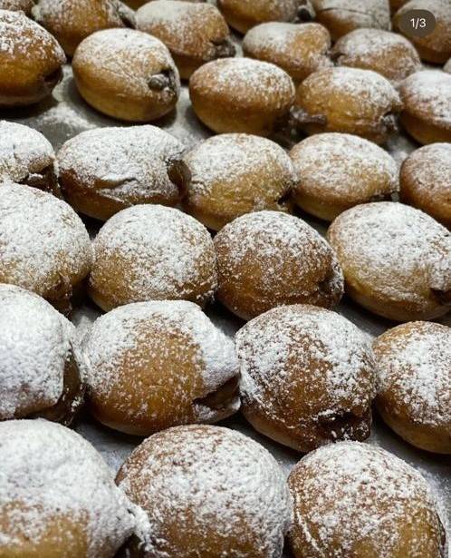 Mini Bombas Crema Pastelera 50 Unidades