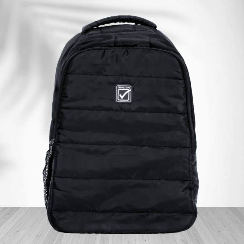 Givova Holland Quilted Padded Backpack Givova Unisex Multipocket Waterproof Black Backpack