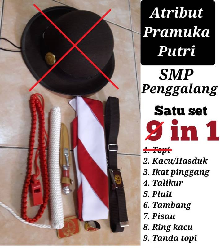 Paket Pramuka Putri tanpa boni
