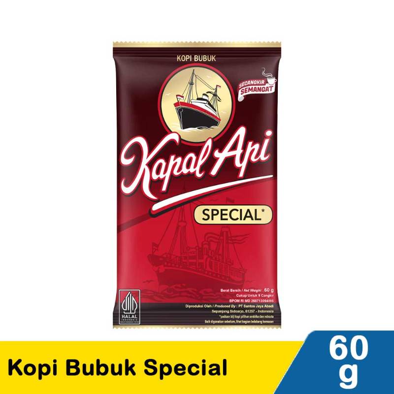Kopi Kapal Api tanpa gula 60g
