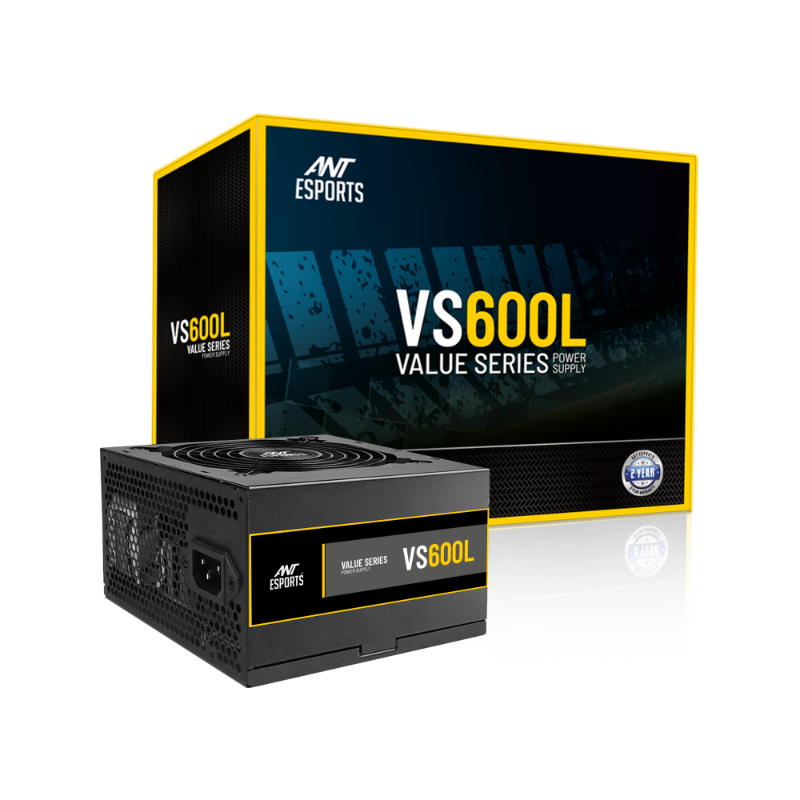 600W Black Power Supply